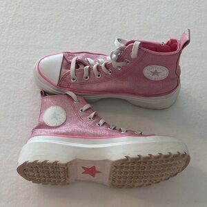 Converse Shimmering Pink High-Tops
